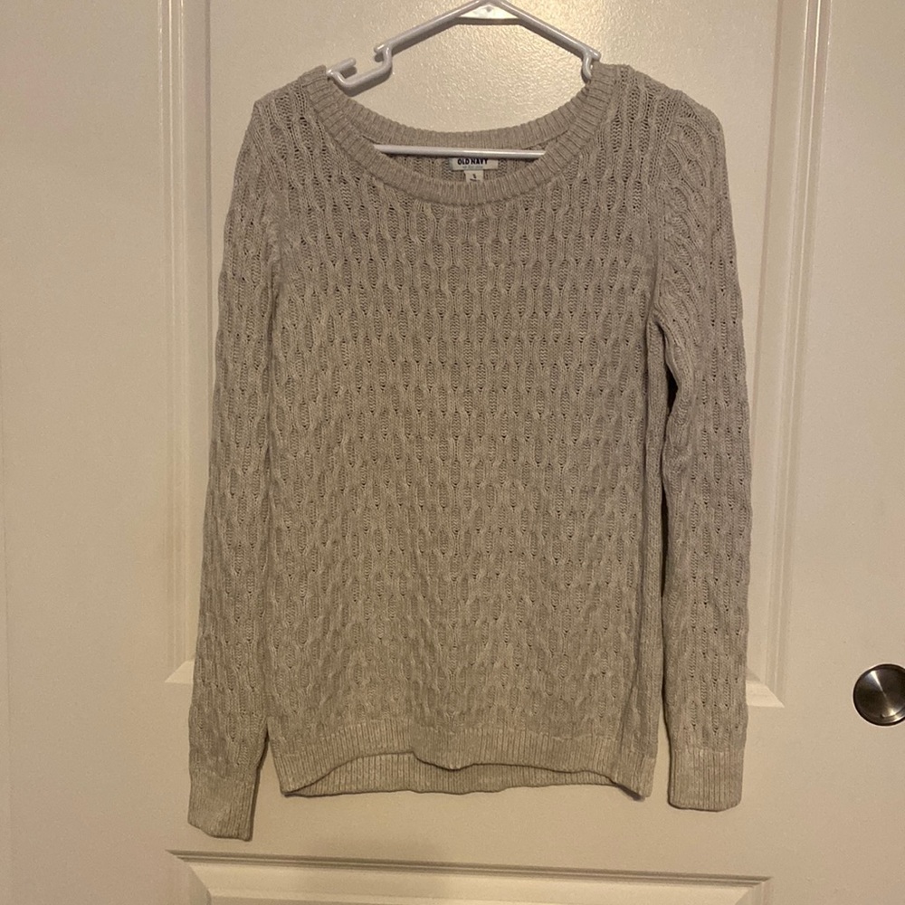Cable knit sweater